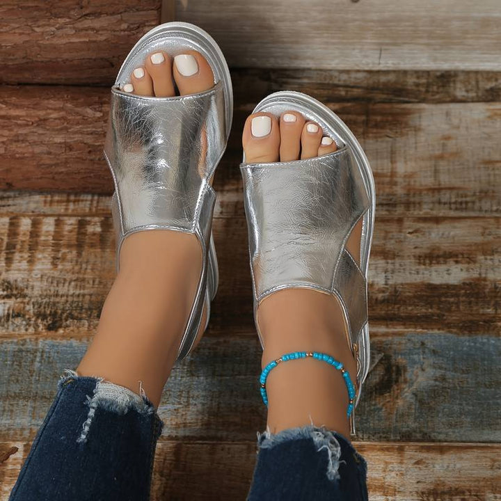 Tessa | Platform Sandals With Wide Strap Design