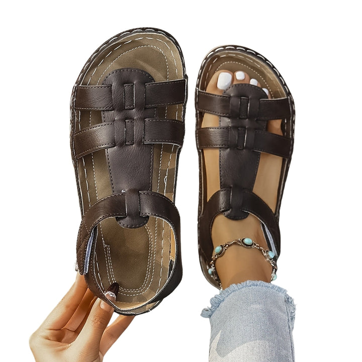Tullia | Strappy Slide Sandals with Woven Upper