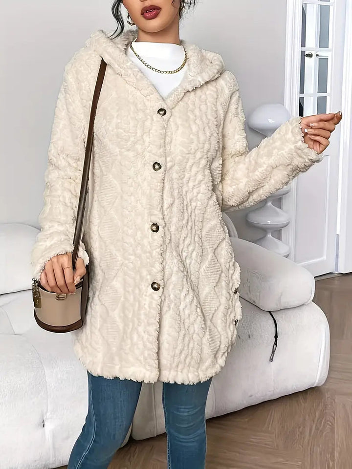 Ursula | Hooded Knit Cardigan with Button Front