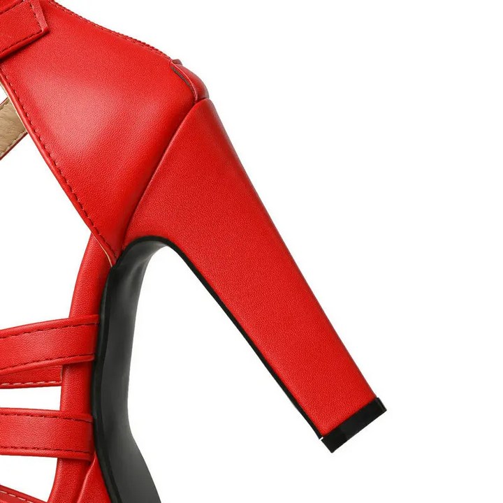 Vanessa | Platform High Heel Sandals with Strappy Design
