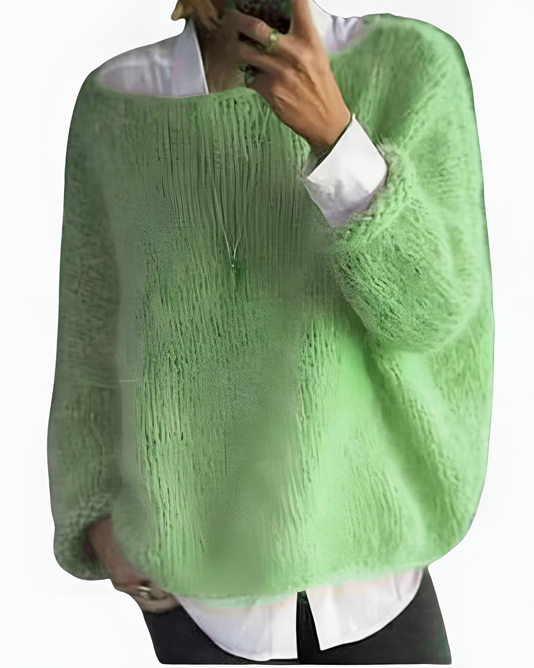 Velora | Relaxed Knit Sweater with Boat Neck