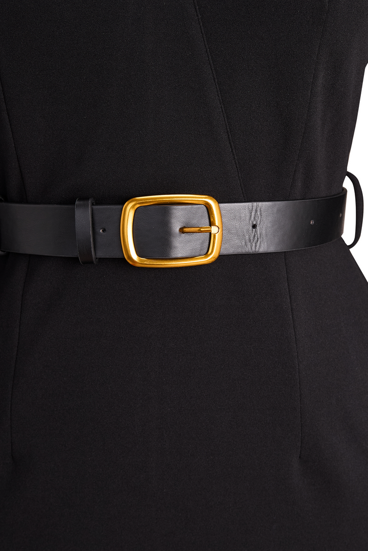 Victoria | Classic Belted Pencil Midi Dress