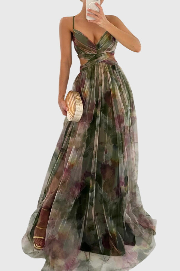 Virella | Elegant Maxi Dress with V-Neck