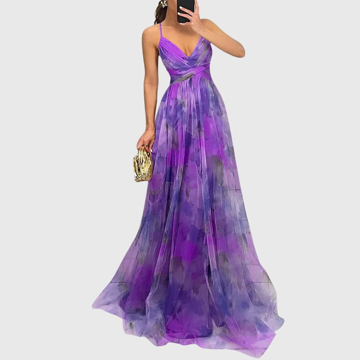 Virella | Elegant Maxi Dress with V-Neck