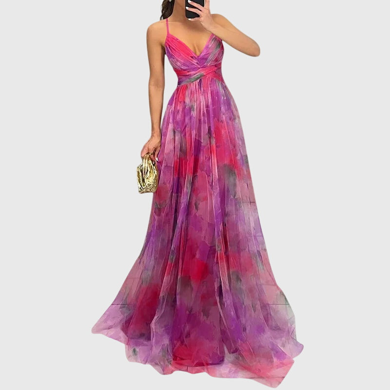 Virella | Elegant Maxi Dress with V-Neck