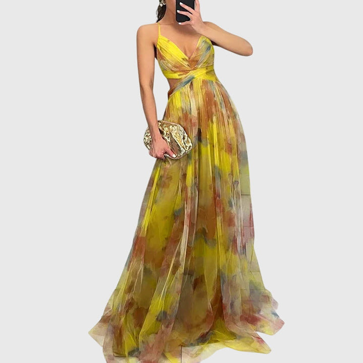 Virella | Elegant Maxi Dress with V-Neck