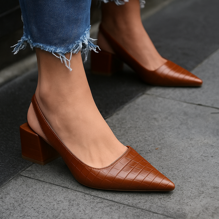 Vivian | Elegant Slingback Heels with Pointed Toe