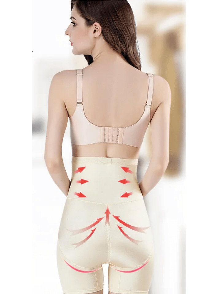 Vivian | High Waist Shapewear Shorts With Mesh Panels