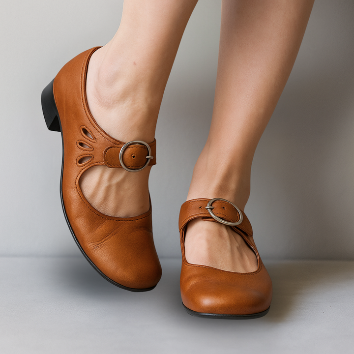 Wania | Classic Mary Jane Heels with Buckle Strap