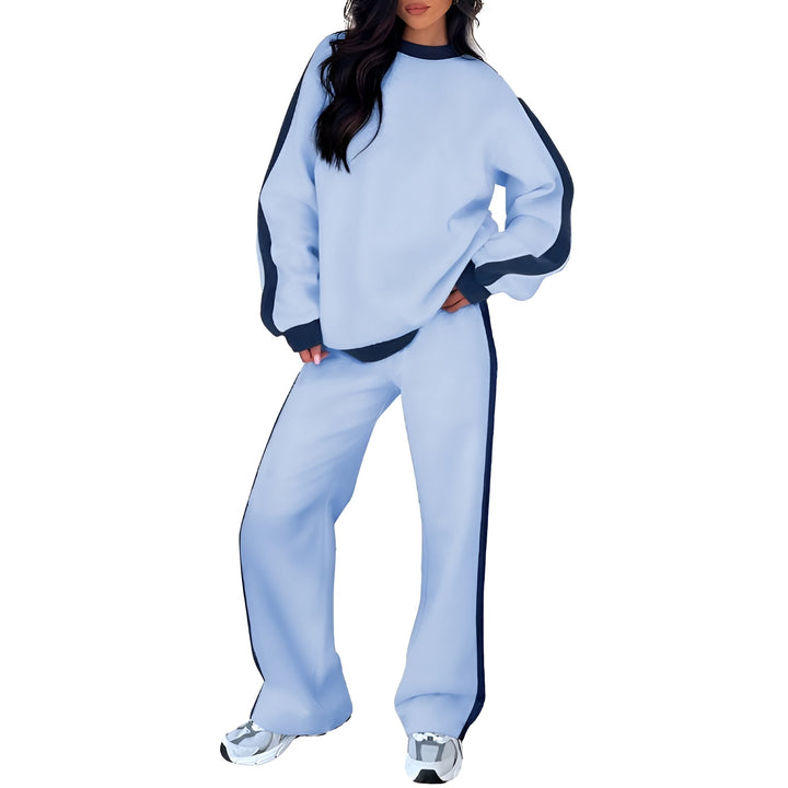 Winifred | Casual Two Piece Set with Sweatshirt and Wide Leg Pants