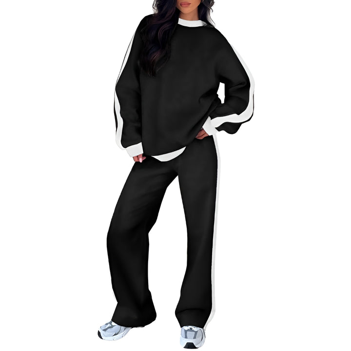 Winifred | Casual Two Piece Set with Sweatshirt and Wide Leg Pants