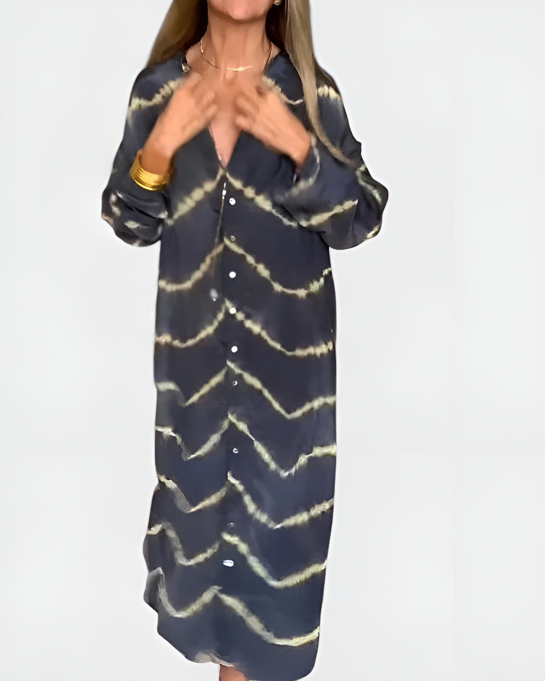 Wyloria | Boho Shirt Dress with Button Front