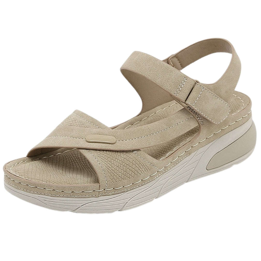 Xavia | Adjustable Strap Sandals with Contoured Sole