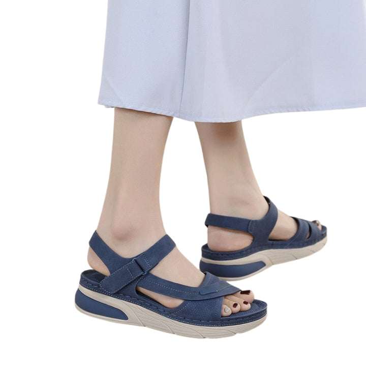 Xavia | Adjustable Strap Sandals with Contoured Sole