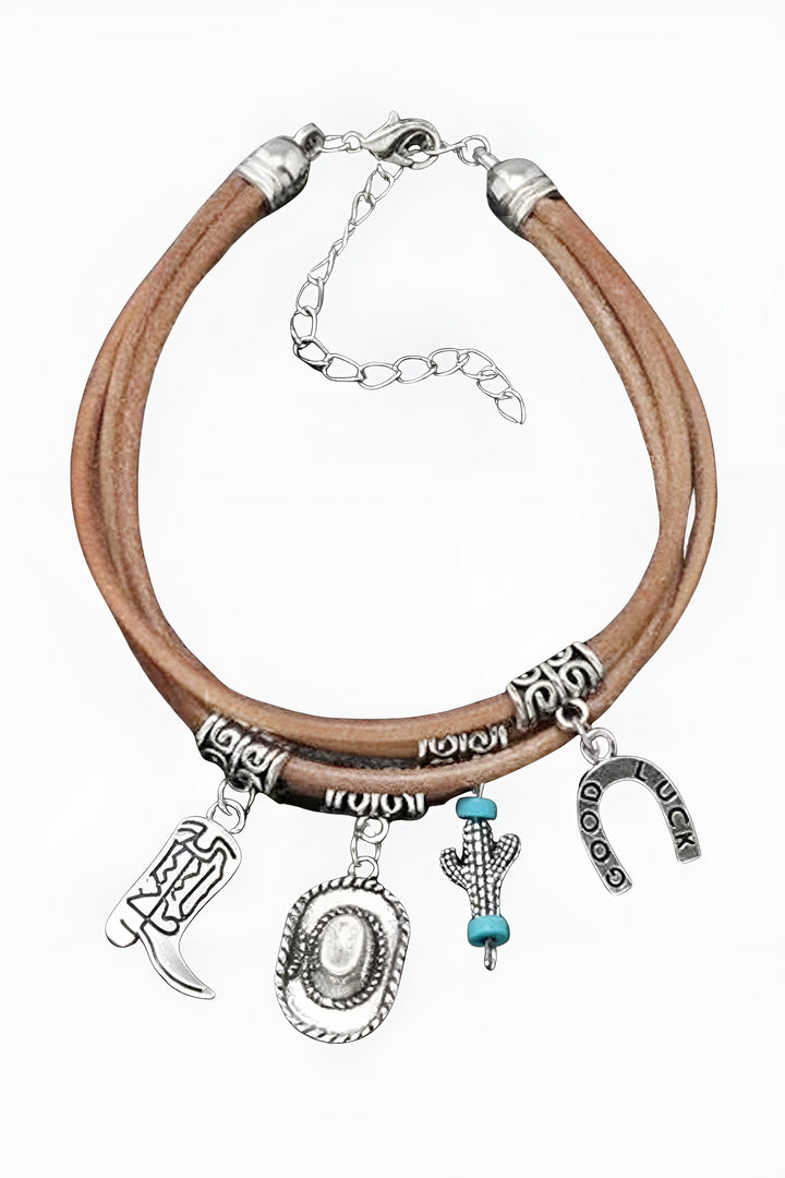 Xenaida | Layered Western Charm Bracelet
