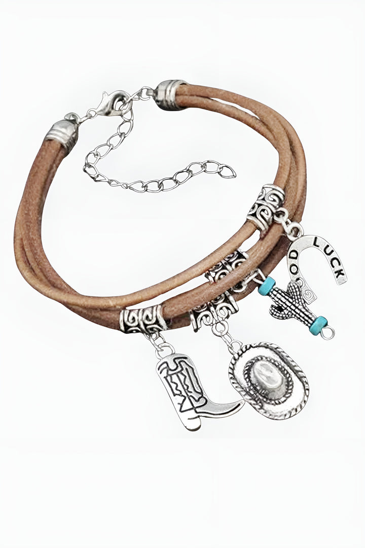 Xenaida | Layered Western Charm Bracelet