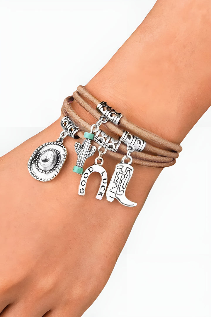 Xenaida | Layered Western Charm Bracelet