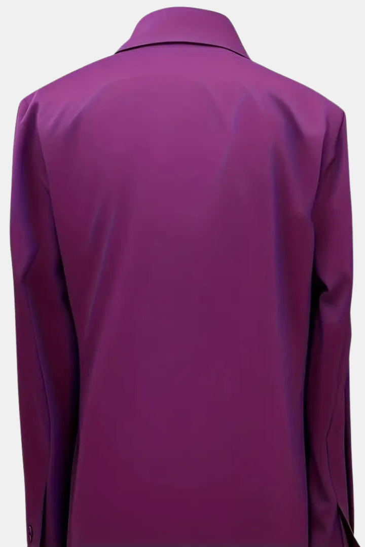 Yardleyra | Satin V Neck Blouse with Collared Detail
