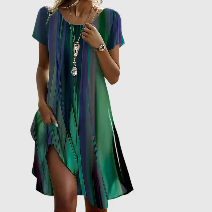 Yrelina | Stylish Swing Dress with Short Sleeves