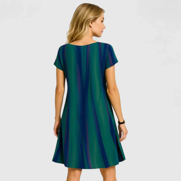 Yrelina | Stylish Swing Dress with Short Sleeves
