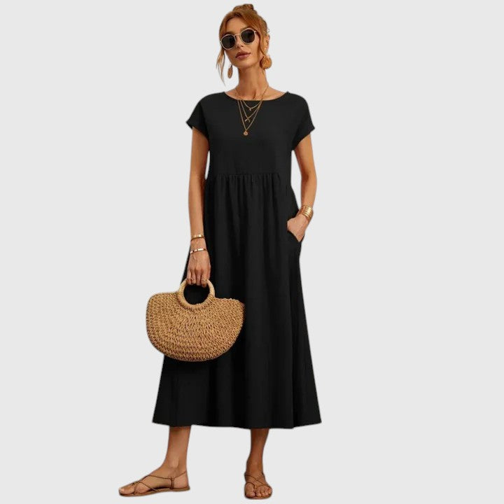 Zarevia | Chic Maxi Dress with Pockets