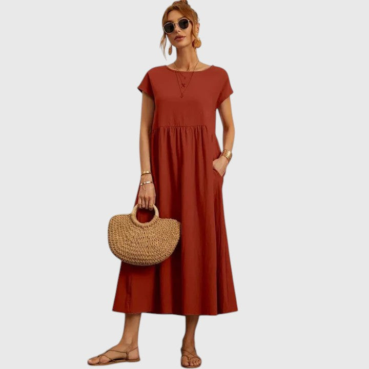 Zarevia | Chic Maxi Dress with Pockets