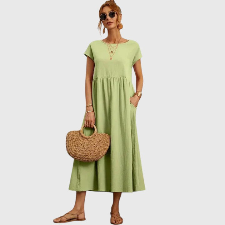 Zarevia | Chic Maxi Dress with Pockets