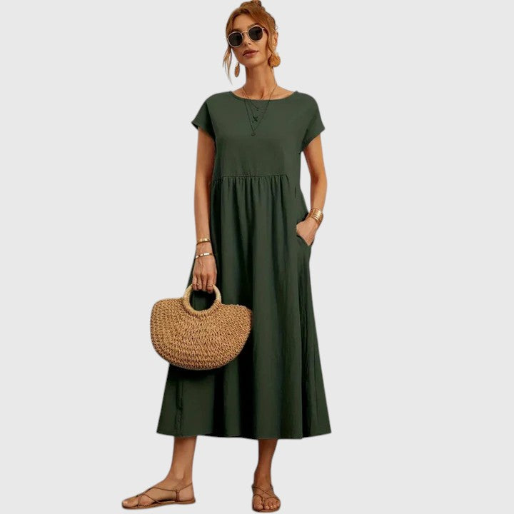 Zarevia | Chic Maxi Dress with Pockets