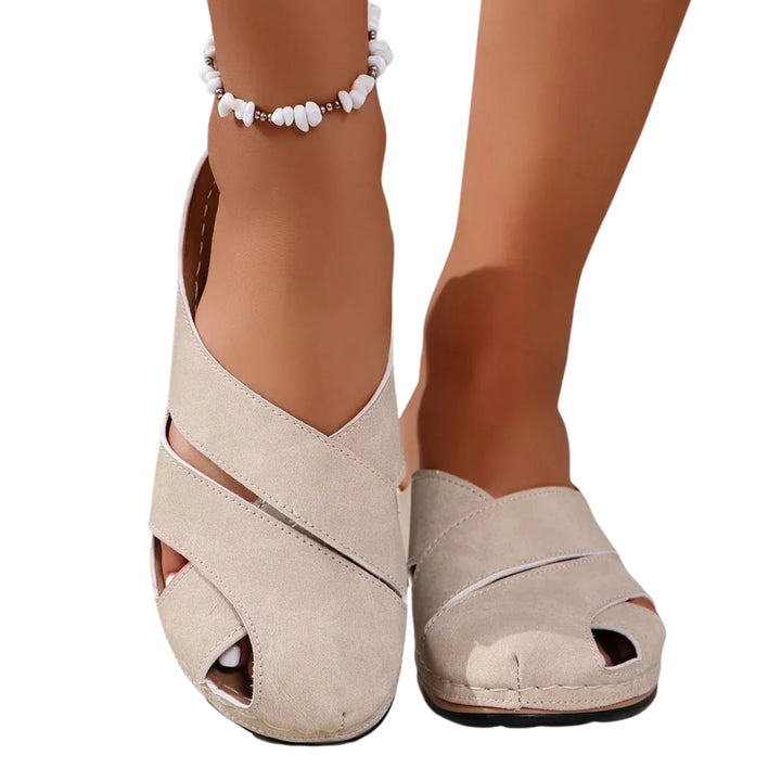 Zenobia | Slide Sandals with Cutout Upper