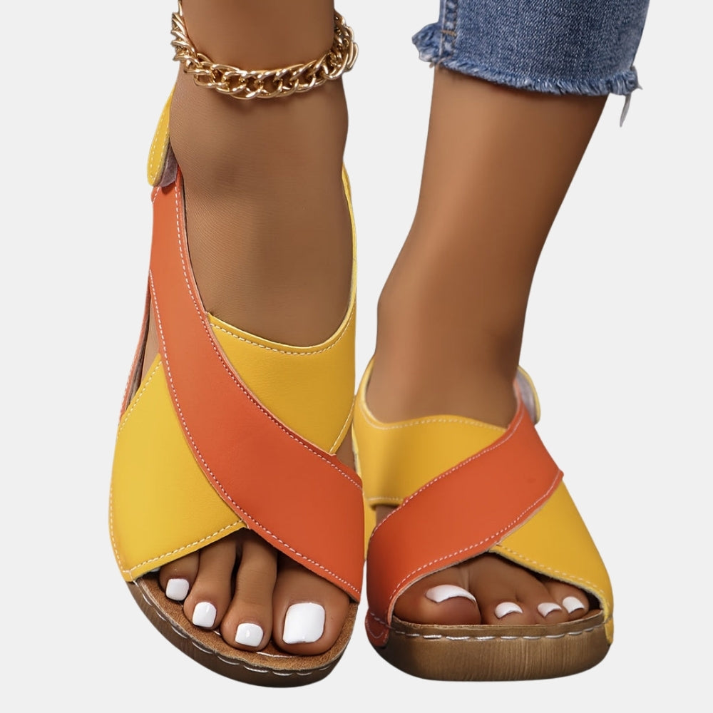 Zinnia | Classic Sandals with Hook and Loop Straps