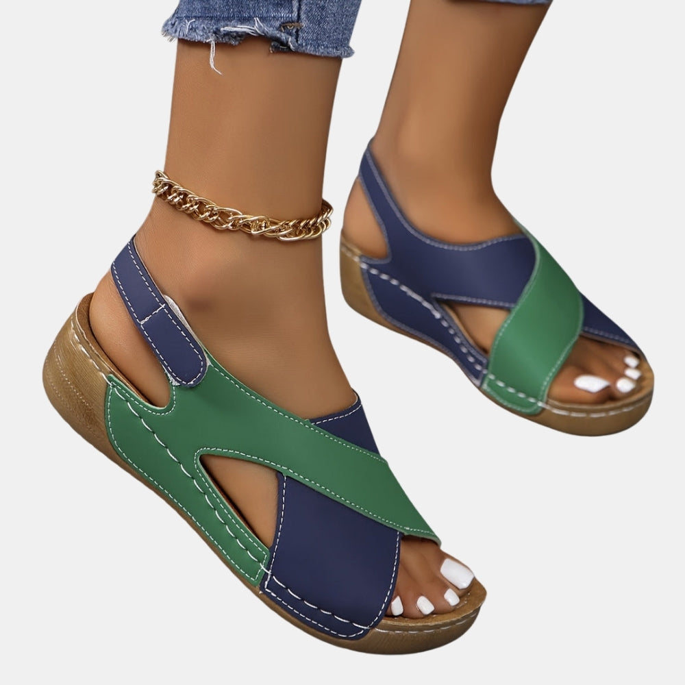 Zinnia | Classic Sandals with Hook and Loop Straps