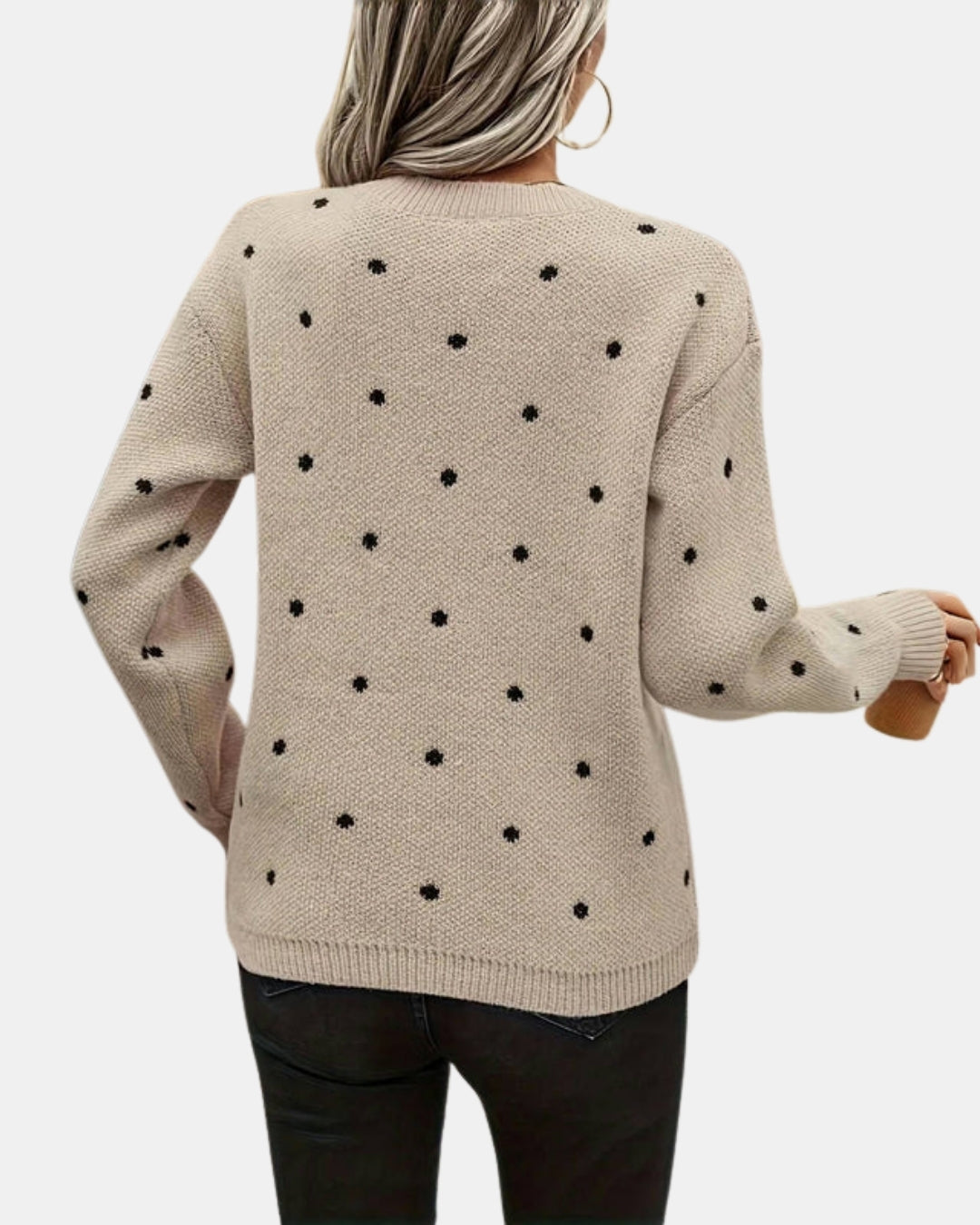 Zorelle | Polka Dot Knit Sweater